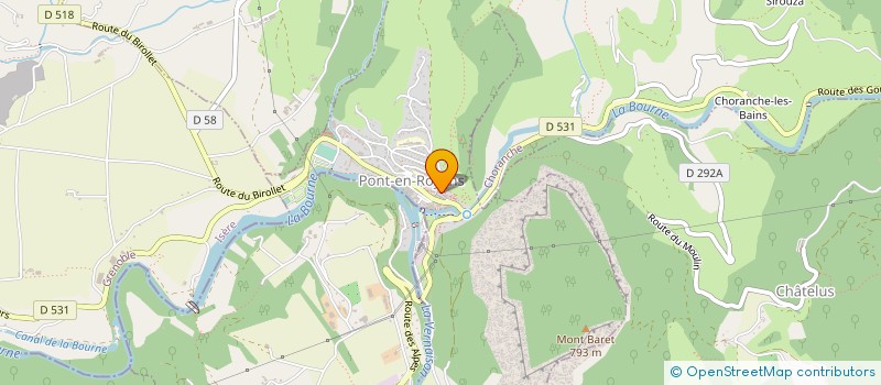 localisation de l'entreprise MONSIEUR FREDERIC BARRIER  PONT-EN-ROYANS