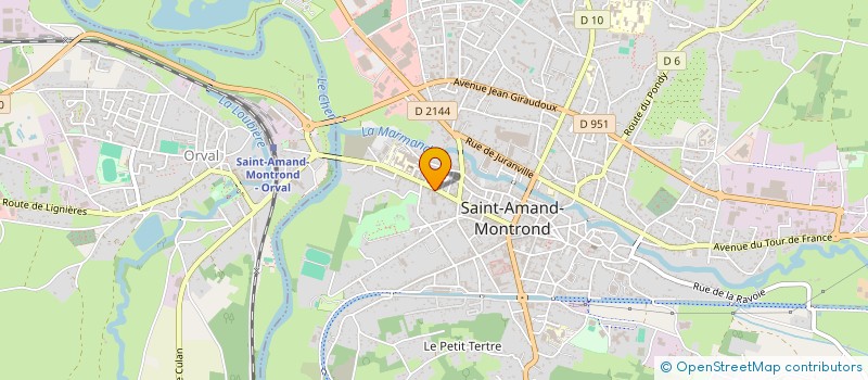 localisation de l'entreprise MONSIEUR FREDERIC BARRY  SAINT-AMAND-MONTROND
