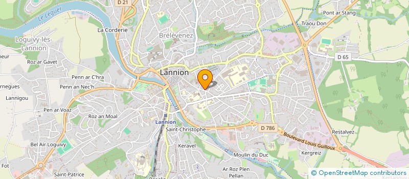 localisation de l'entreprise MONSIEUR FREDERIC BARTHOLOME  LANNION