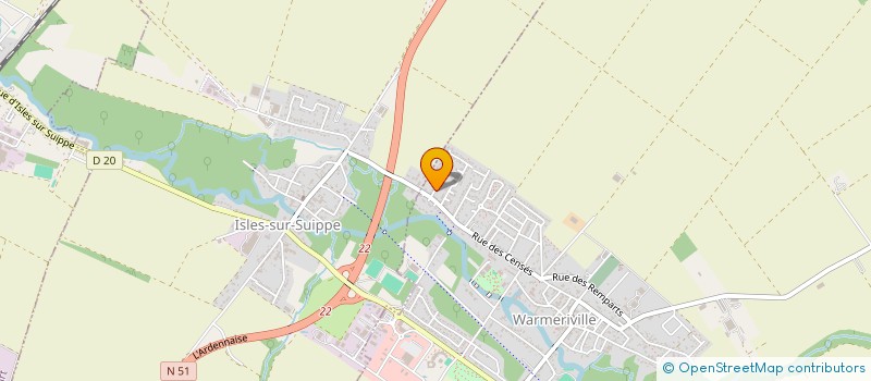 localisation de l'entreprise MONSIEUR FREDERIC BARTSCH  WARMERIVILLE