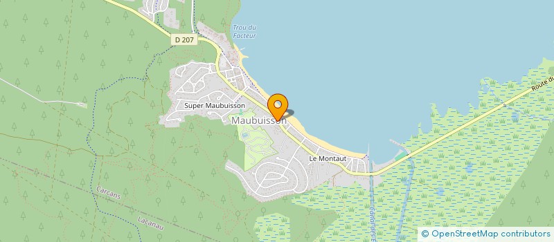 localisation de l'entreprise MONSIEUR FREDERIC BARUTEAU  CARCANS