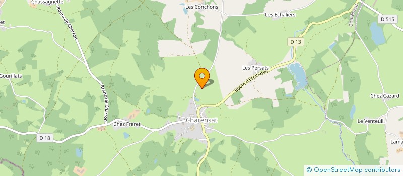 localisation de l'entreprise MONSIEUR FREDERIC BASCOBERT  CHARENSAT