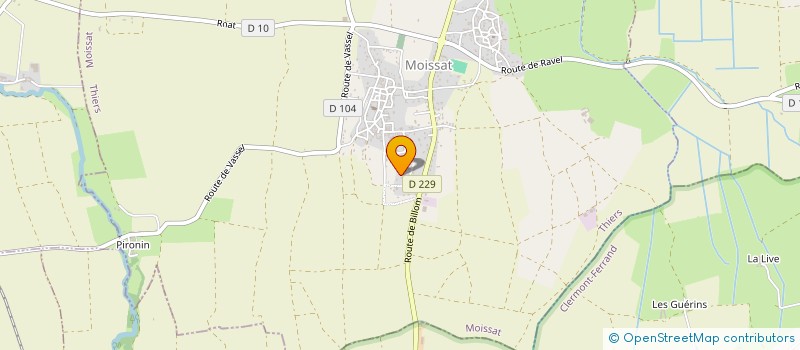 localisation de l'entreprise MONSIEUR FREDERIC BASTIDE  MOISSAT