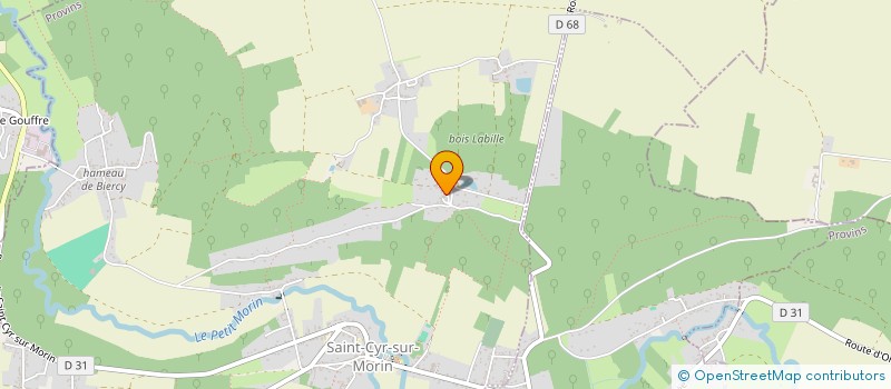 localisation de l'entreprise MONSIEUR FREDERIC BASTIEN  SAINT-CYR-SUR-MORIN