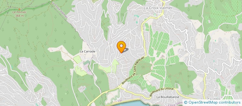 localisation de l'entreprise MONSIEUR FREDERIC BASTUCK  LA CROIX-VALMER