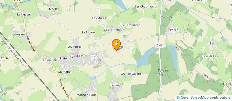 localisation de l'entreprise MONSIEUR FREDERIC BATAIL  PERREX