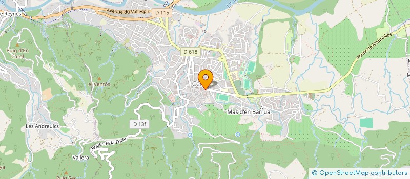 localisation de l'entreprise MONSIEUR FREDERIC BATTILA  CERET