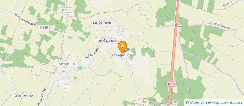 localisation de l'entreprise MONSIEUR FREDERIC BAUCHAUD à FONTENILLE
