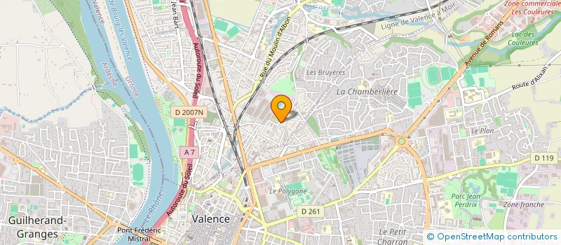 localisation de l'entreprise MONSIEUR FREDERIC BAUD à BOURG-LES-VALENCE