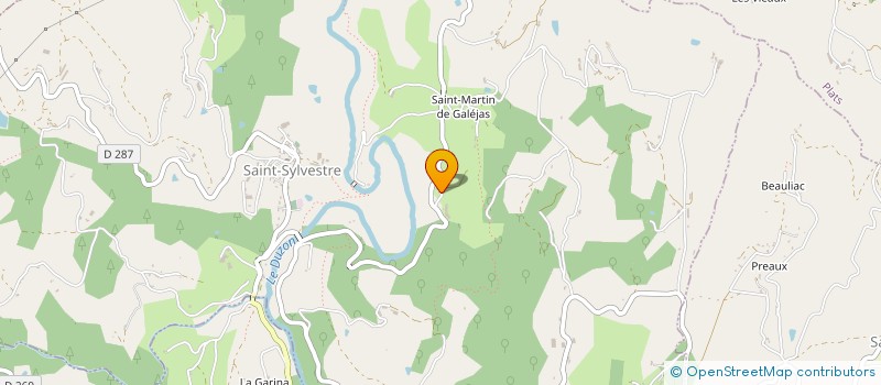 localisation de l'entreprise MONSIEUR FREDERIC BAUD  SAINT-SYLVESTRE