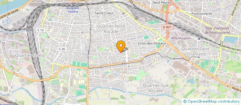 localisation de l'entreprise MONSIEUR FREDERIC BAUD  AVIGNON