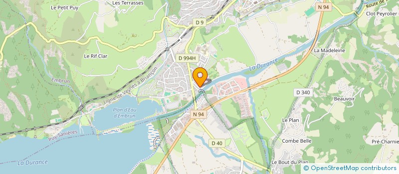 localisation de l'entreprise MONSIEUR FREDERIC BAUDIN  EMBRUN