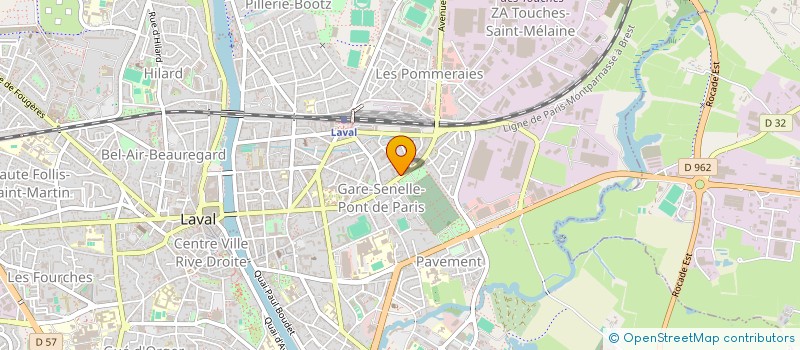 localisation de l'entreprise MONSIEUR FREDERIC BAUDON à LAVAL