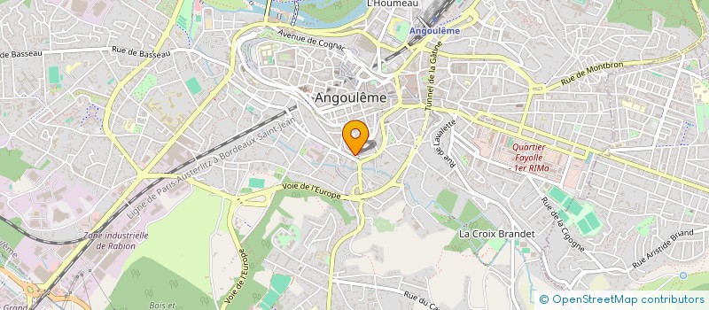 localisation de l'entreprise MONSIEUR FREDERIC BAUDOUIN à ANGOULEME