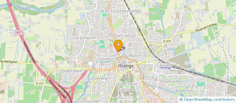 localisation de l'entreprise MONSIEUR FREDERIC BAUDOUY à ORANGE