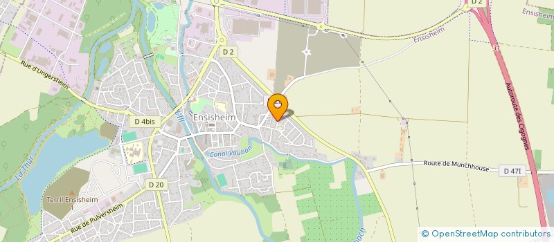 localisation de l'entreprise MONSIEUR FREDERIC BAUDRY  ENSISHEIM