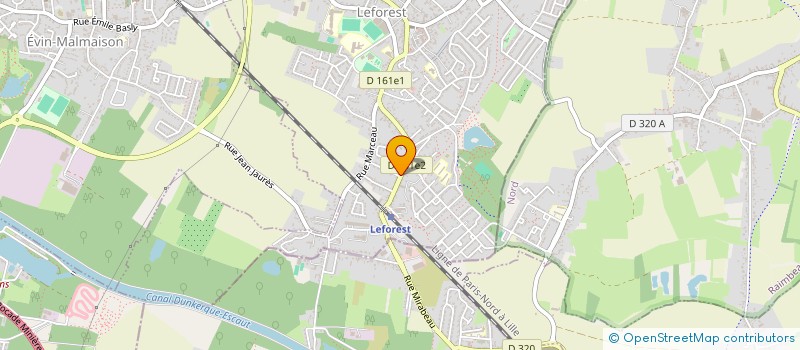 localisation de l'entreprise MONSIEUR FREDERIC BAUDUIN  LEFOREST