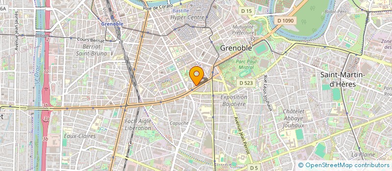 localisation de l'entreprise MONSIEUR FREDERIC BAUER  GRENOBLE