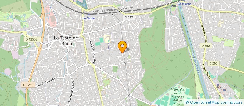 localisation de l'entreprise MONSIEUR FREDERIC BAUMONT à LA TESTE DE BUCH