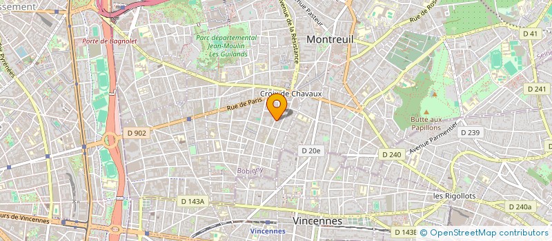 localisation de l'entreprise MONSIEUR FREDERIC BAYLE à MONTREUIL