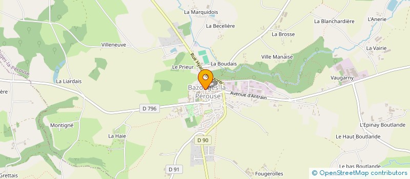 localisation de l'entreprise MONSIEUR FREDERIC BAZIRE à BAZOUGES-LA-PEROUSE