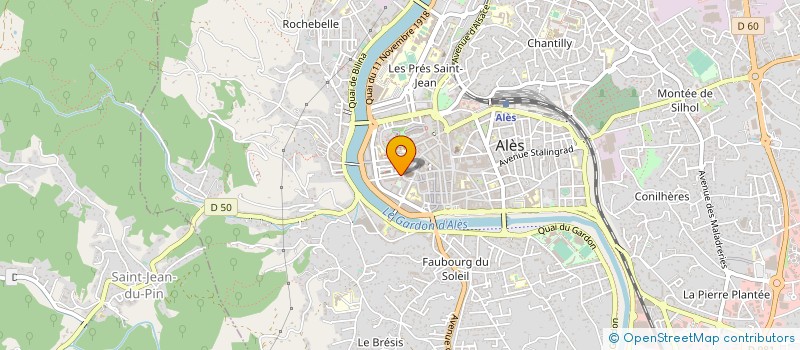 localisation de l'entreprise MONSIEUR FREDERIC BEAU  ALES