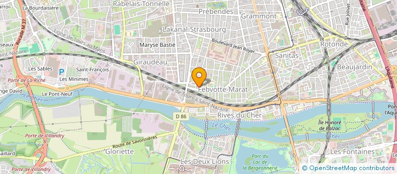 localisation de l'entreprise MONSIEUR FREDERIC BEAU  TOURS