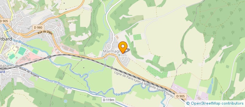 localisation de l'entreprise MONSIEUR FREDERIC BEAU  VENAREY-LES-LAUMES