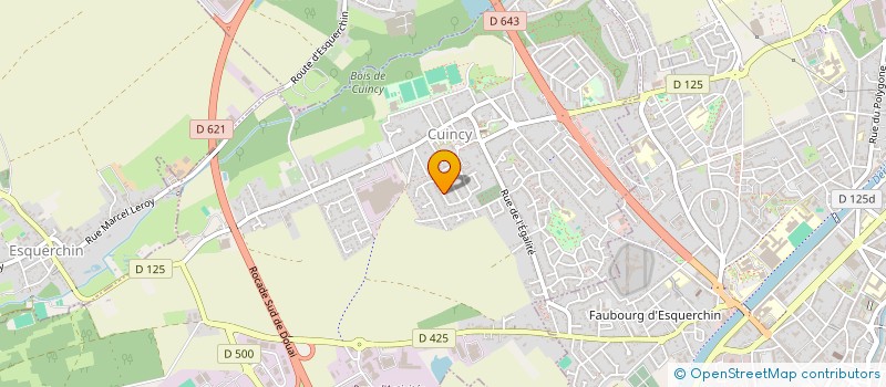 localisation de l'entreprise MONSIEUR FREDERIC BEAUCHAMP  CUINCY