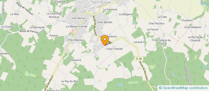 localisation de l'entreprise MONSIEUR FREDERIC BEAUDOUT  LA JEMAYE-PONTEYRAUD