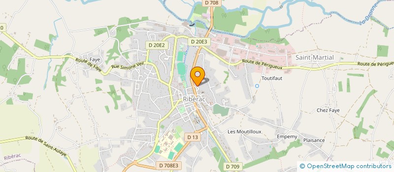 localisation de l'entreprise MONSIEUR FREDERIC BEAUMONT à RIBERAC