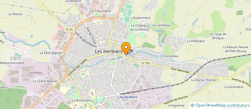 localisation de l'entreprise MONSIEUR FREDERIC BEAUNE à LES HERBIERS
