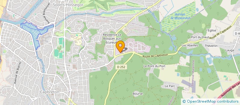 localisation de l'entreprise MONSIEUR FREDERIC BEAUSSE  CAPBRETON