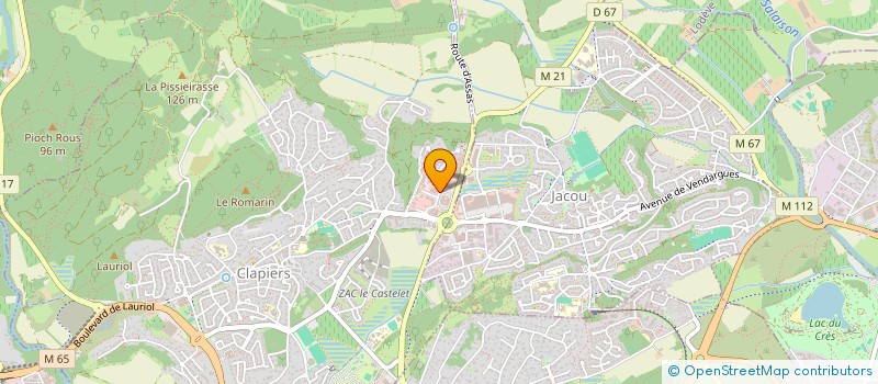 localisation de l'entreprise MONSIEUR FREDERIC BECAMEL  CLAPIERS