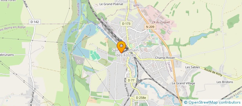localisation de l'entreprise MONSIEUR FREDERIC BECKER à SAINT-GERMAIN-DES-FOSSES