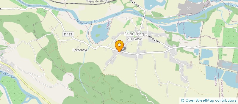 localisation de l'entreprise MONSIEUR FREDERIC BEDAT  SAINT-CRICQ-DU-GAVE