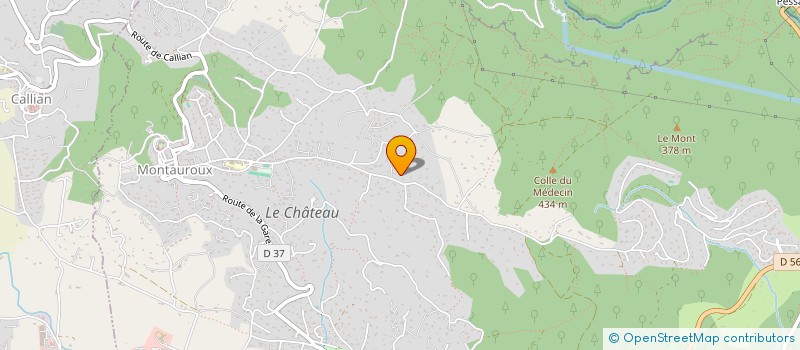 localisation de l'entreprise MONSIEUR FREDERIC BEDEAU  MONTAUROUX