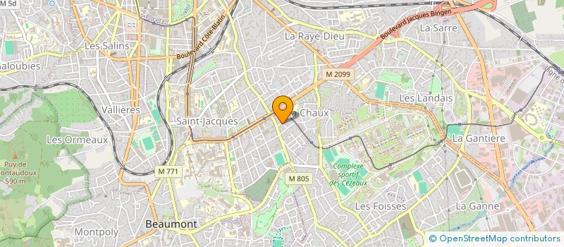 localisation de l'entreprise MONSIEUR FREDERIC BEGONJA  CLERMONT-FERRAND