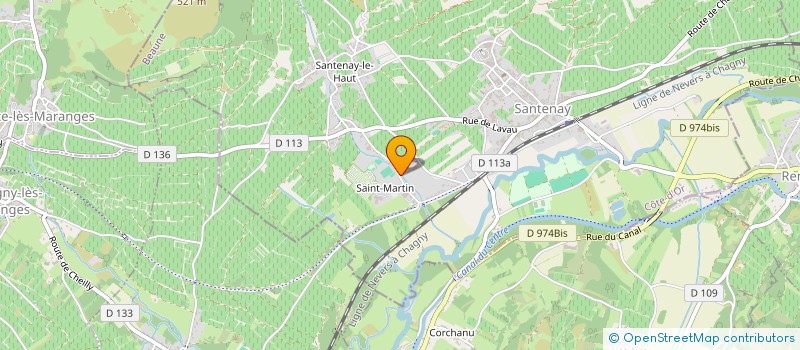 localisation de l'entreprise MONSIEUR FREDERIC BEGUE  SANTENAY