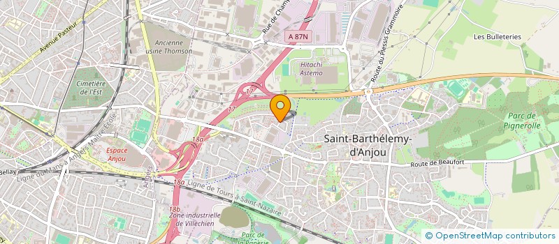 localisation de l'entreprise MONSIEUR FREDERIC BEHUET  SAINT-BARTHELEMY-D'ANJOU