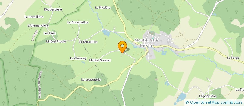 localisation de l'entreprise MONSIEUR FREDERIC BELLANGER à MOUTIERS-AU-PERCHE