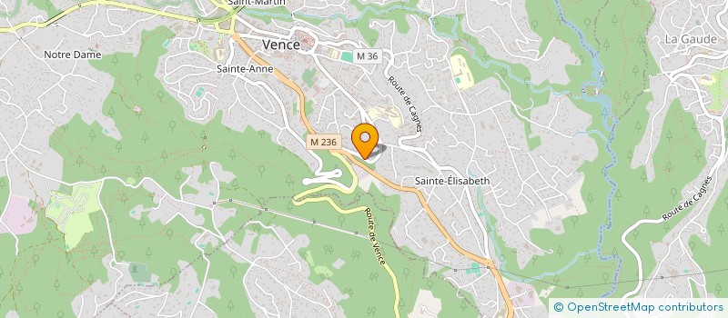 localisation de l'entreprise MONSIEUR FREDERIC BELLEUDY à VENCE
