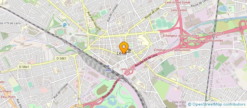 localisation de l'entreprise MONSIEUR FREDERIC BELVERGE  LENS