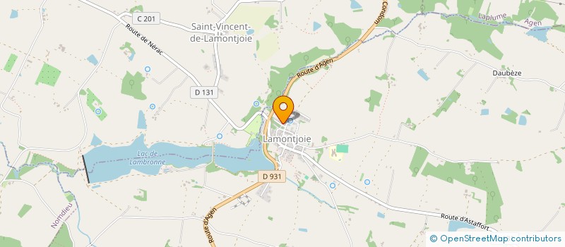 localisation de l'entreprise MONSIEUR FREDERIC BENAYS  LAMONTJOIE