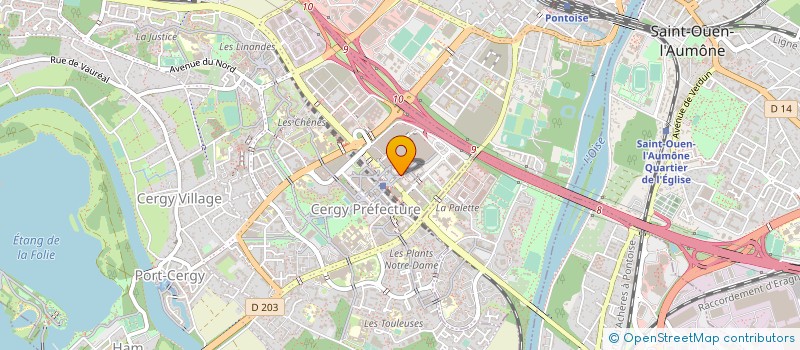 localisation de l'entreprise MONSIEUR FREDERIC BENNATO  CERGY