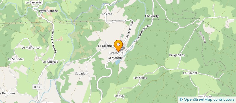 localisation de l'entreprise MONSIEUR FREDERIC BERARD  LE MONESTIER