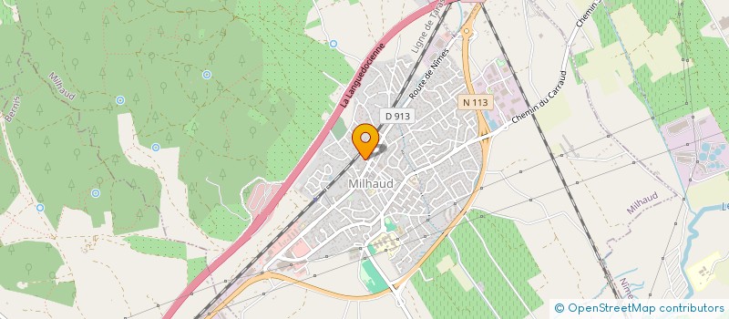 localisation de l'entreprise MONSIEUR FREDERIC BERARD à MILHAUD