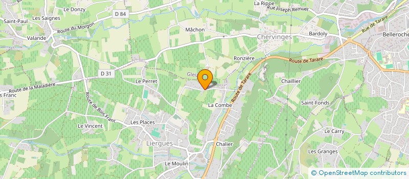 localisation de l'entreprise MONSIEUR FREDERIC BERGER à PORTE-DES-PIERRES-DOREES