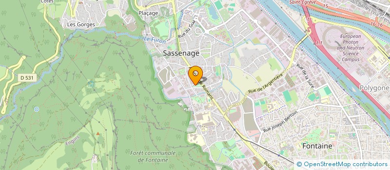 localisation de l'entreprise MONSIEUR FREDERIC BERGERON  SASSENAGE