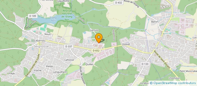 localisation de l'entreprise MONSIEUR FREDERIC BERGERON  SEIGNOSSE